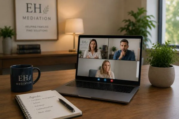 child access mediation Middlewich online meeting.