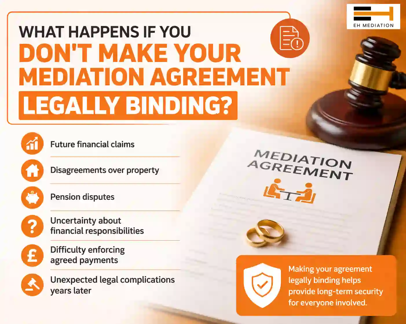 What Happens If You Don't Make Your Mediation Agreement Legally Binding Middlewich?